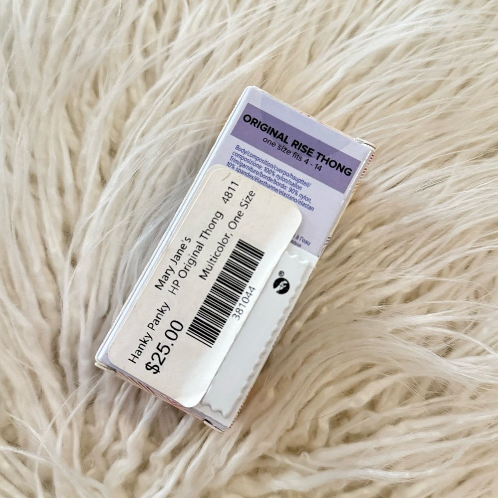 NEW Hanky Panky Original Rise Thong Electric Blue OS - Picture 7 of 7